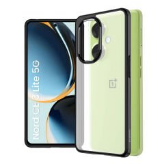 Microcase OnePlus Nord CE 3 Lite Luna Serisi Köşe Korumalı Sert Rubber Kılıf - AL3422 Siyah