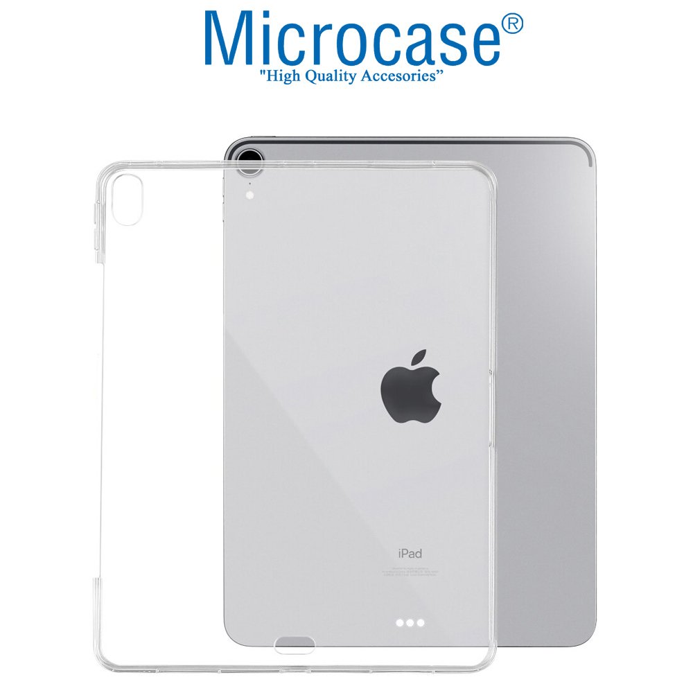 Microcase iPad Pro 11 Kablosuz Şarj Uyumlu Silikon Tpu Soft Kılıf - Şeffaf