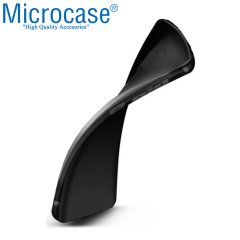 Microcase Huawei Mate 30 Elektrocase Serisi Silikon Kılıf - Siyah + Tam Kaplayan Çerçeveli Cam