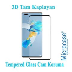 Microcase Huawei Mate 40 Ultra İnce 0.2 mm Soft Silikon Kılıf + 3D Curved Tempered Glass Ekran Koruma