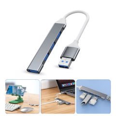 Microcase Slim Kasa 3.0 4 Port Usb Girişli Usb Çoğaltıcı 4 USB Girişli Alüminyum Çoklayıcı AL3789