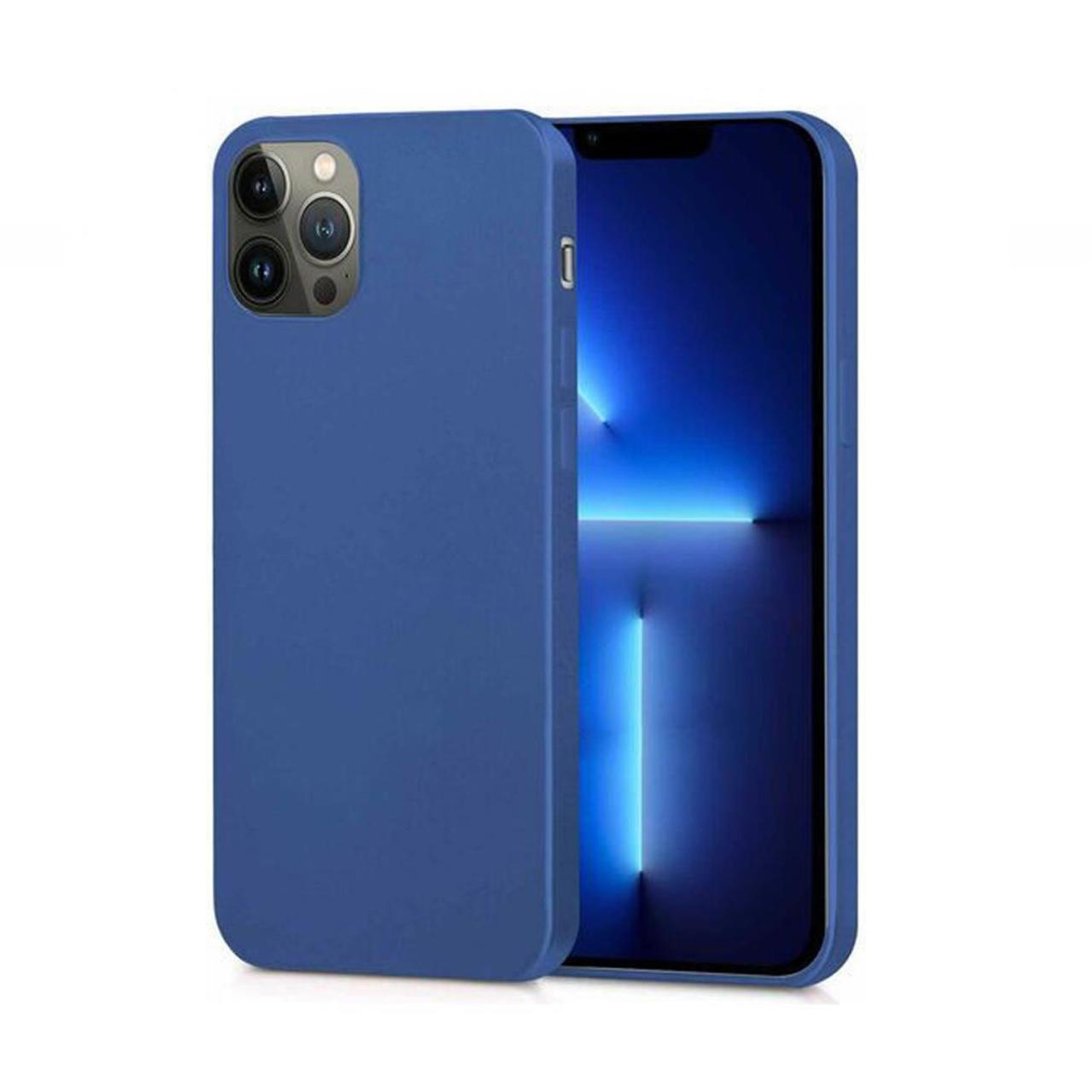 Microcase İphone 13 Pro Premium Matte Silikon Kılıf - Lacivert