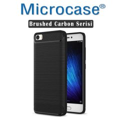 Microcase Xiaomi Mi 5s Brushed Carbon Silikon Kılıf+Tam Kaplar