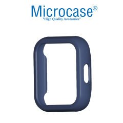 Microcase Oppo Realme Watch 36 mm Önü Açık Tasarım Rubber Kılıf - Gece Mavisi