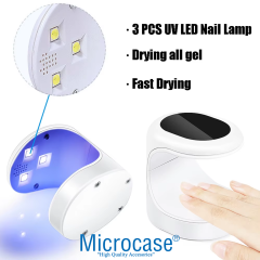 Microcase Kalıcı Oje Protez Tırnak Mini Uv Led Oje Kurutucu - AL5159