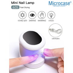 Microcase Kalıcı Oje Protez Tırnak Mini Uv Led Oje Kurutucu - AL5159
