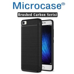 Microcase Xiaomi Mi 5 Brushed Carbon Silikon TPU Kılıf+Tam Kaplar