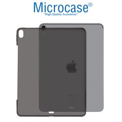 Microcase iPad Pro 12.9 2018 Kablosuz Şarj Uyumlu Silikon Tpu Soft Kılıf - Siyah