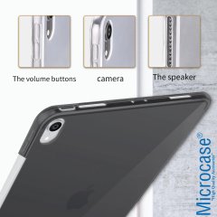 Microcase iPad Pro 12.9 2018 Kablosuz Şarj Uyumlu Silikon Tpu Soft Kılıf - Siyah