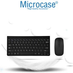 Microcase Tablet ve Bilgisayarlar için 2.4G Wireless Kablosuz Klavye ve Optik Fare Seti AL3946