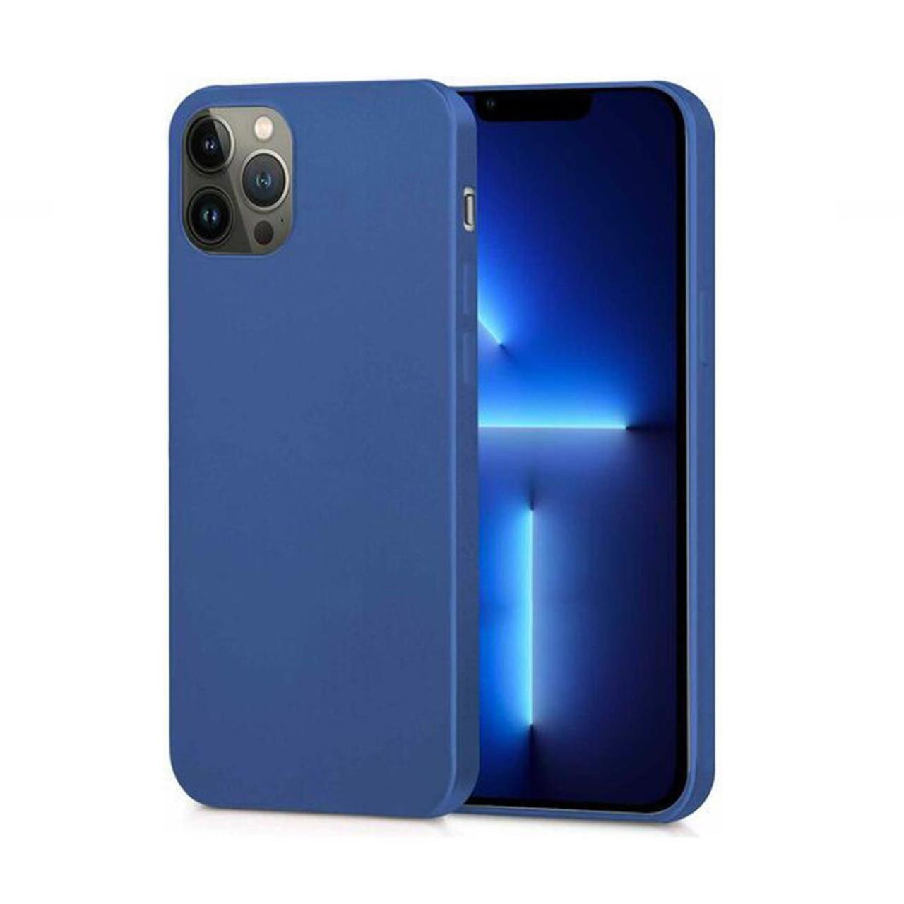 Microcase İphone 13 Pro Max Premium Matte Silikon Kılıf - Lacivert