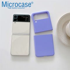 Microcase Samsung Galaxy Flip4 için Mat Yüzey Sert Plastik Kılıf - AL8848