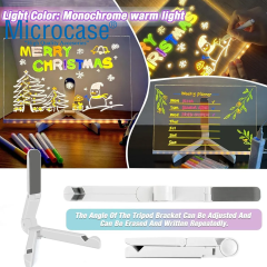 Microcase 30x20 Led Işıklı Yazı Çizim Tahtası Ayarlanabilir Stant Ve 7 li Keçeli Kalem - AL5160