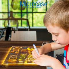 Microcase 30x20 Led Işıklı Yazı Çizim Tahtası Ayarlanabilir Stant Ve 7 li Keçeli Kalem - AL5160