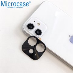 Microcase iPhone 11 Kamera Lens Koruma Halkası - Kapalı Tasarım Siyah