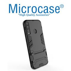 Microcase Huawei P40 Lite E / Y7P Alfa Armor Standlı Perfect Koruma Kılıf