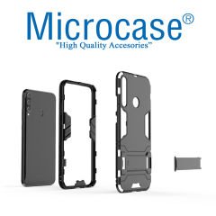 Microcase Huawei P40 Lite E / Y7P Alfa Armor Standlı Perfect Koruma Kılıf