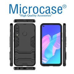 Microcase Huawei P40 Lite E / Y7P Alfa Armor Standlı Perfect Koruma Kılıf