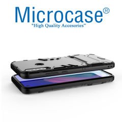 Microcase Huawei P40 Lite E / Y7P Alfa Armor Standlı Perfect Koruma Kılıf