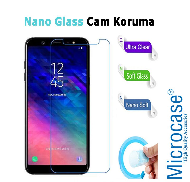 Samsung Galaxy A6 Plus 2018 Nano Glass Cam Ekran Koruma Filmi