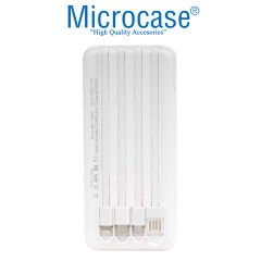 Microcase OneZero Serisi Y131 20000 Mah 4 Kablolu Led Ekranlı Powerbank Beyaz AL3956