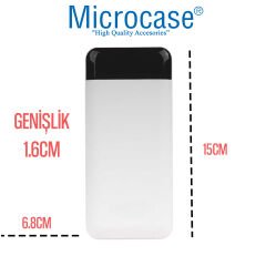 Microcase OneZero Serisi Y131 20000 Mah 4 Kablolu Led Ekranlı Powerbank Beyaz AL3956
