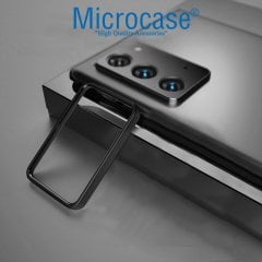 Microcase Samsung Galaxy Note 20 Ultra Kamera Lens Koruma Halkası - Açık Tasarım Siyah