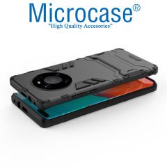 Microcase Huawei Mate 40 Pro Alfa Armor Standlı Perfect Koruma Kılıf Siyah