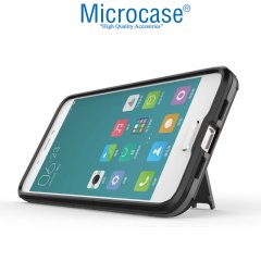 Microcase Xiaomi Mi 5 Alfa Armor Standlı Perfect Koruma Kılıf - Siyah