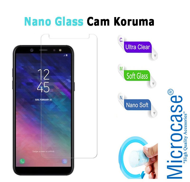 Microcase Samsung Galaxy J4 Plus Nano Glass Cam Ekran Koruma Film