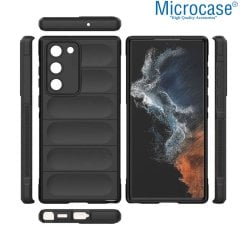 Microcase Samsung Galaxy Note 20 Miami Serisi Darbeye Dayanıklı Silikon Kılıf - Koyu Gri