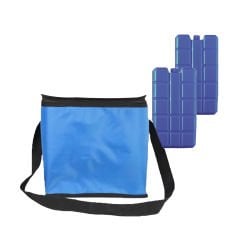 Microcase 30 lt Soğutucu Termal Buzluk Bölmeli Plaj Kamp Seyehat Çantası + 2 Buzluk Akü-AL4514