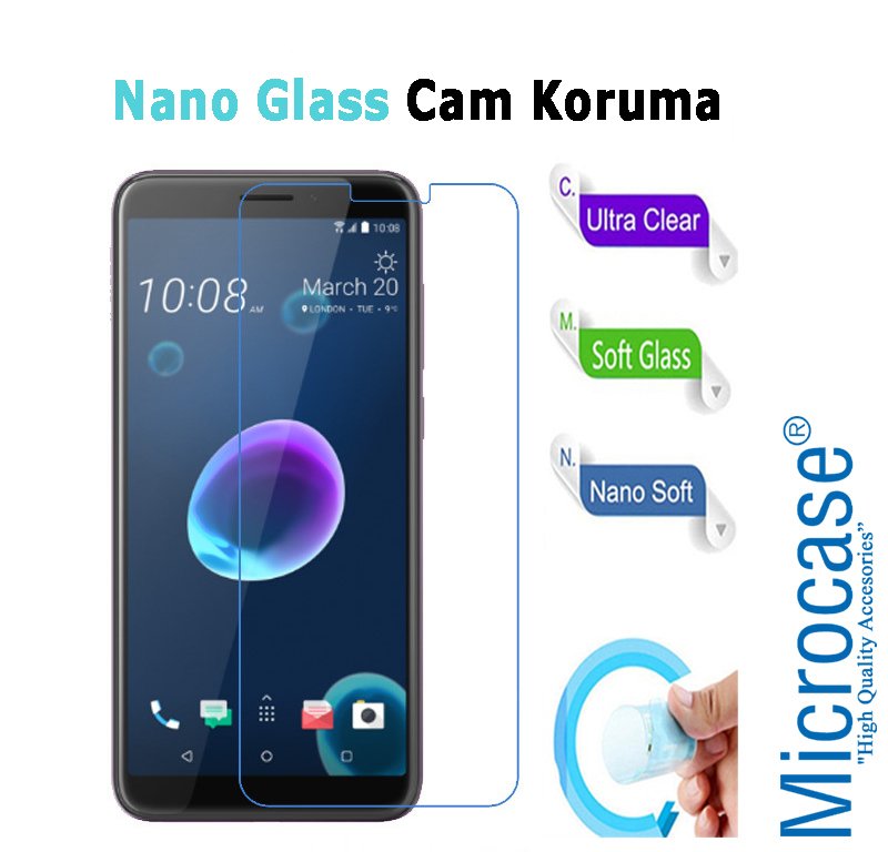 HTC Desire 12 Nano Glass Cam Ekran Koruma Filmi