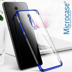 Microcase Xiaomi Redmi K20 Plating Series Silikon Kılıf + Tempered Glass Cam Koruma (SEÇENEKLİ)