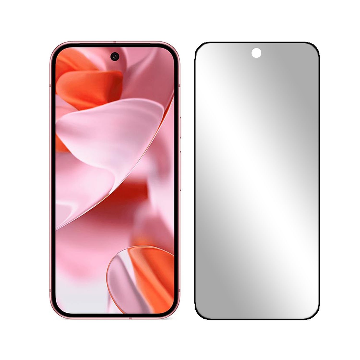 Microcase Google Pixel 9 / 9 Pro Tam Kaplayan Çerçeveli Tempered Ekran Koruyucu -AL3276