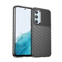 Microcase Samsung Galaxy S23 FE Thunder Serisi Darbeye Dayanıklı Silikon Kılıf - Siyah AL3421