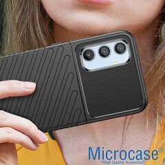 Microcase Samsung Galaxy S23 FE Thunder Serisi Darbeye Dayanıklı Silikon Kılıf - Siyah AL3421