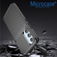 Microcase Samsung Galaxy S23 FE Thunder Serisi Darbeye Dayanıklı Silikon Kılıf - Siyah AL3421