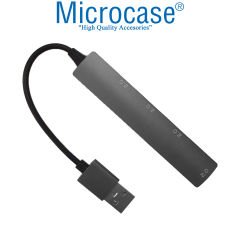 Microcase USB 2.0 4 Port Çoklayıcı HUB Alüminyum Slim Kasa - AL3788