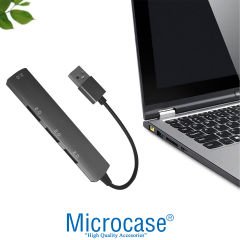 Microcase USB 2.0 4 Port Çoklayıcı HUB Alüminyum Slim Kasa - AL3788