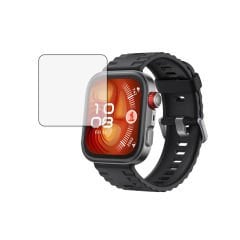 Microcase Huawei Watch Fit 4 Pro için Tam Kaplayan Kavisli Ekran Koruyucu 3D Pet Film - Siyah AL3385