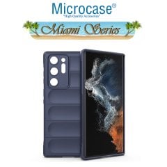 Microcase Samsung Galaxy Note 20 Ultra Miami Serisi Darbeye Dayanıklı Silikon Kılıf - Lacivert