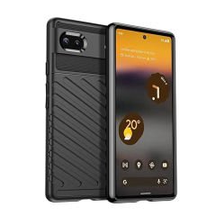 Microcase Google Pixel 8 Thunder Serisi Darbeye Dayanıklı Silikon Kılıf - Siyah AL3421