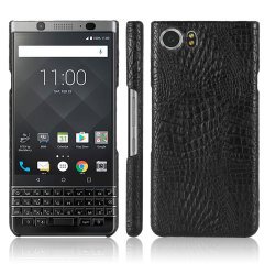 BlackBerry Keyone Crocodile Timsah Deri Kaplama Sert Rubber Kılıf