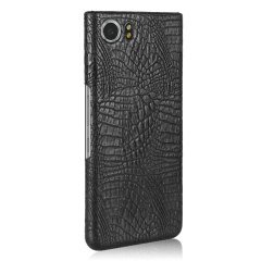BlackBerry Keyone Crocodile Timsah Deri Kaplama Sert Rubber Kılıf