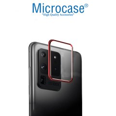 Microcase Samsung Galaxy Note 20 Kamera Lens Koruma Halkası - Açık Tasarım Pembe