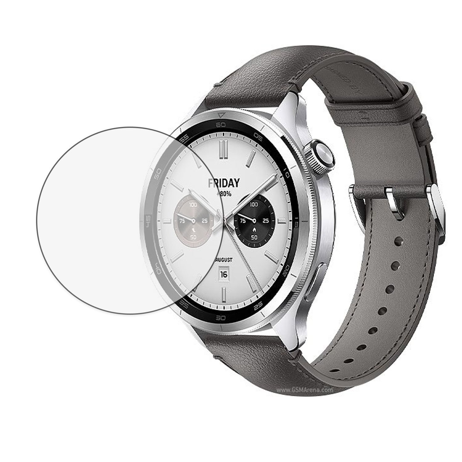 Microcase Xiaomi Watch S4 için Tam Kaplayan Kavisli Ekran Koruyucu 3D Pet Film - Siyah AL3385