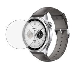 Microcase Xiaomi Watch S4 için Tam Kaplayan Kavisli Ekran Koruyucu 3D Pet Film - Siyah AL3385