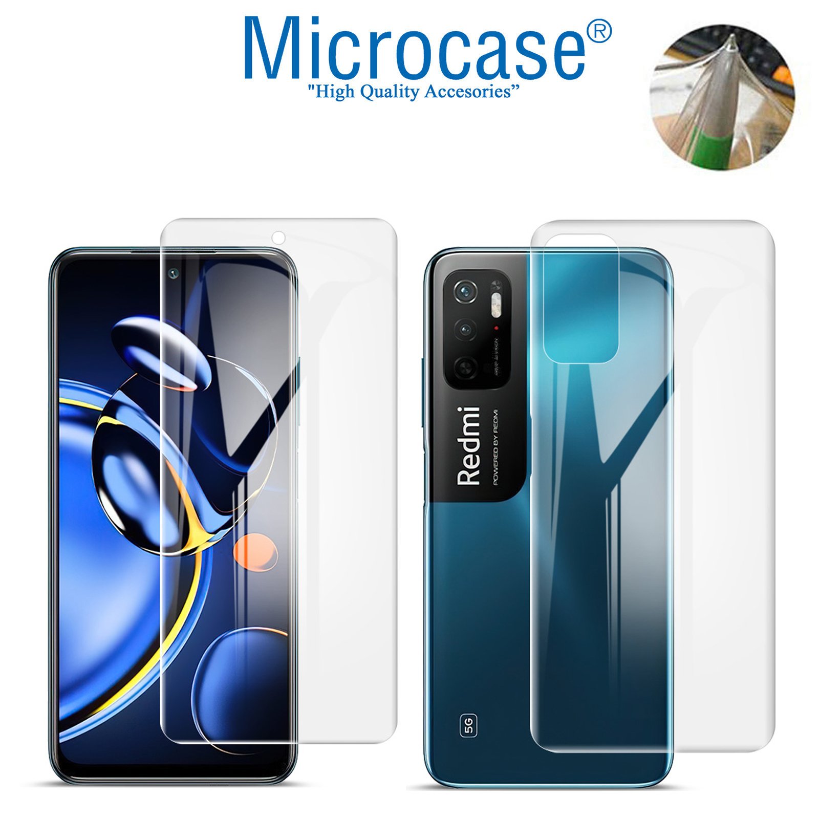 Microcase Xiaomi Redmi Note 11 SE Full Ön Arka Kaplama TPU Soft Koruma Filmi