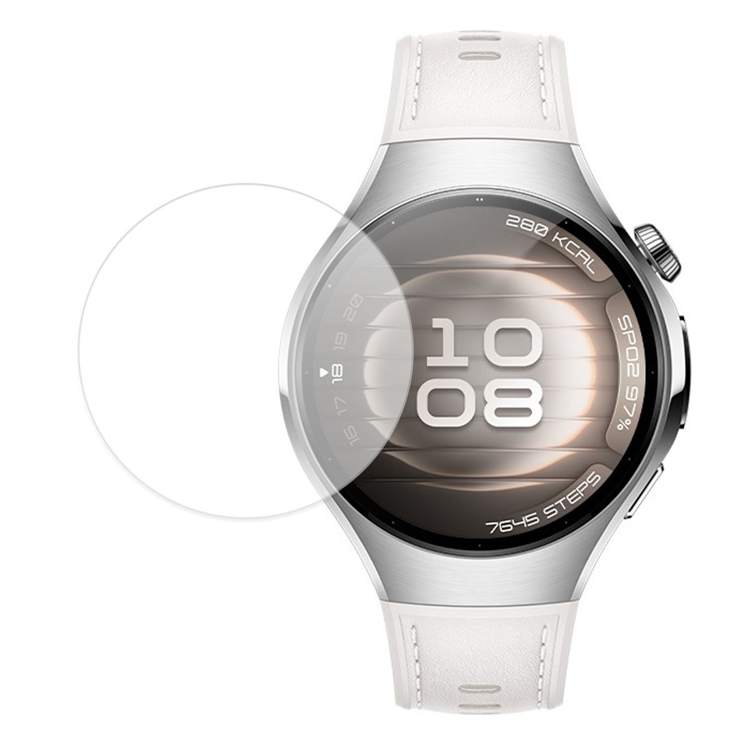 Microcase Huawei Watch 5 46MM için TPU Ekran Koruma Filmi - Şeffaf AL3384